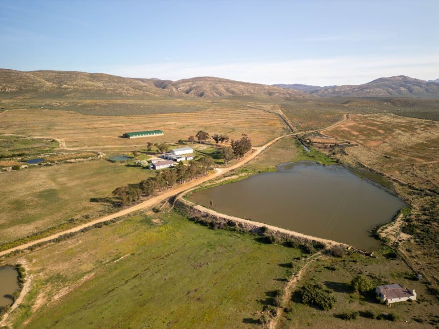 Farm buildings and grazing camps